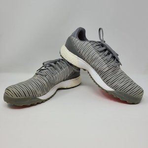 Adidas Tour 360 Boost Mens Size 10 Golf Cleats EVN791001 Grey White Orange